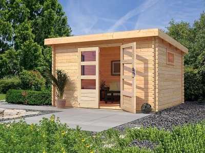 Karibu Gartenhaus Trittau 4 inkl. Anbaudach 2 m