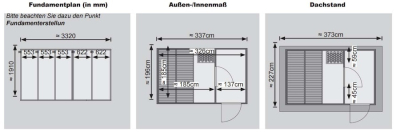 Karibu Gartensauna Saunahaus Skrollan 1 mit Vorraum terragrau