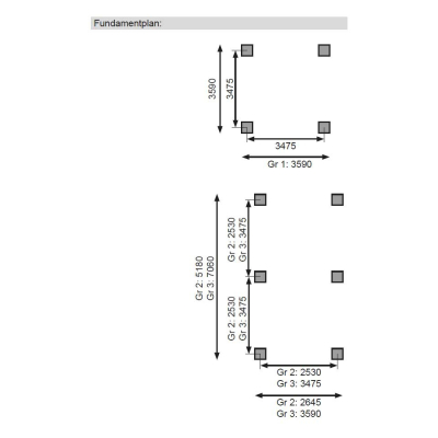 Karibu Pavillon Carport Kirn 1 - KDI