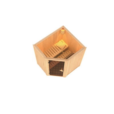 Karibu Sauna Taurin mit Eckeinstieg 68 mm Neu !!!