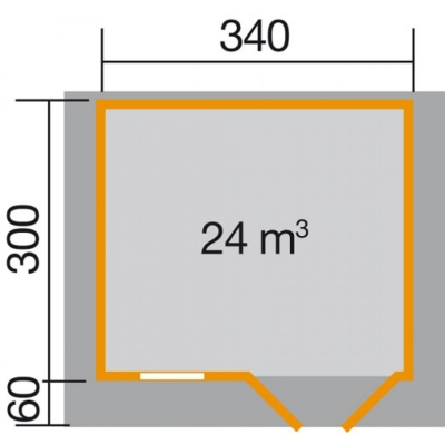 Weka Gartenhaus Typ 109 in 28mm in 2 Grössen