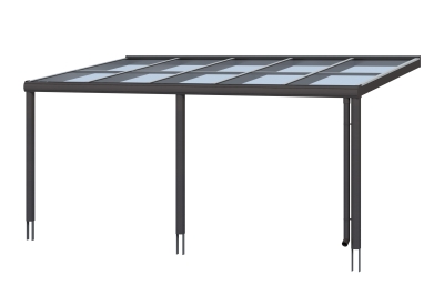 Terrassenüberdachung Monza 541 x 257 cm, Aluminium, weiss oder anthrazit