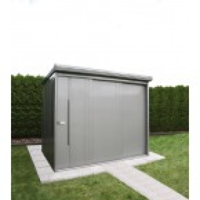 Wolff Metallgerätehaus NARJA 2519 Set mit Fussboden und Regalset