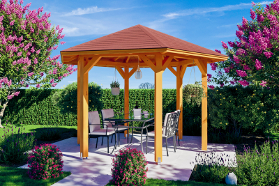 Skanholz Pavillon Nancy 2, Leimholz, eiche hell