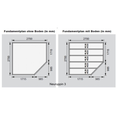Karibu Woodfeeling Gartenhaus Neuruppin 2/3 - 28 mm