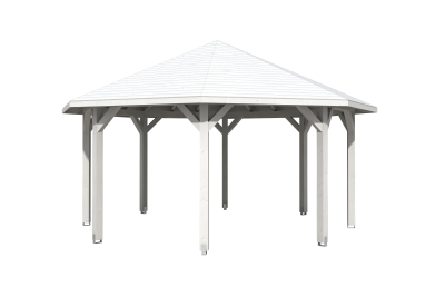 Skanholz Pavillon Nancy 3, Leimholz, weiss