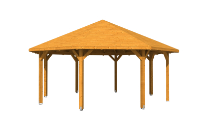 Skanholz Pavillon Nice 4, Leimholz, eiche hell