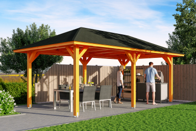 Skanholz Pavillon Orleans 1, Leimholz, eiche hell