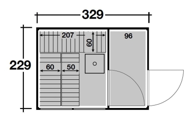 Wolff Finnhaus Saunahaus Stina 3323 (2-Raum)