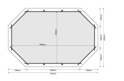 Karibu Gartenpool Modell 4 Variante A