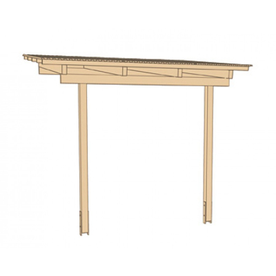 Weka Terrassenüberdachung/Anlehncarport 671 kdi Grösse 1-5