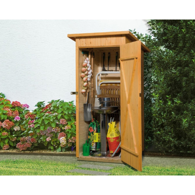 Weka 14 mm Garten- und Terrassenschrank 361 mit Flachdach in 2 Grössen