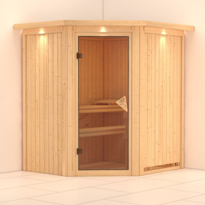 Karibu Sauna Tonja - 68 mm Systemsauna - 230 Volt Plug & Play