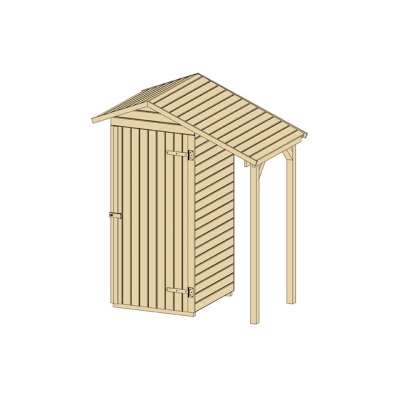 Weka 14 mm Garten- und Terrassenschrank 351 A mit Schleppdach Grösse 1