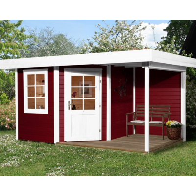 Weka Designhaus 213 A inkl. 150 cm Anbau in 2 Grössen