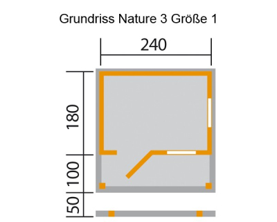 Weka Gartenhaus 820 A ,natur, in 2 Grössen