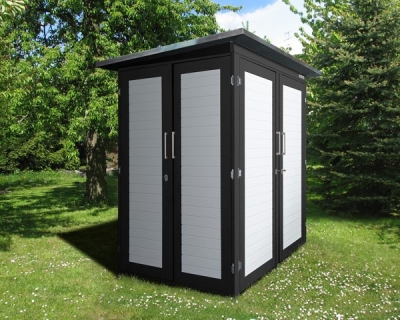 Weka Geräteschrank Garten [Q] Kompakt Gr.1 in 4 Farben