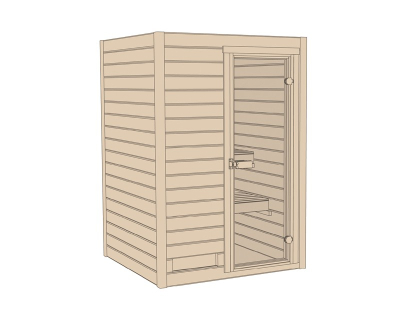 Weka Massivholzsauna 38 mm  VALIDA 537 1 GT