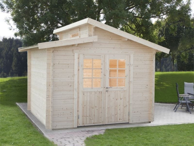 Wolff Finnhaus Birte 3030 Typ 2 mit Halbglastür