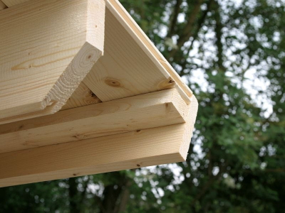 Wolff Finnhaus Birte 3030 Typ 5 mit Milchglas-Tür