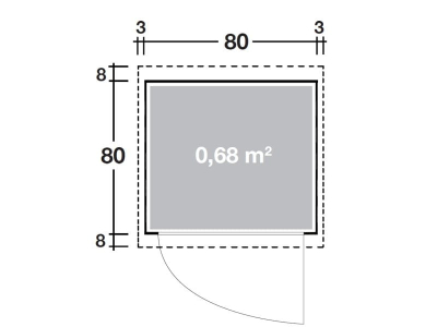 Wolff Finnhaus Geräteschrank Gardis 0808 natur