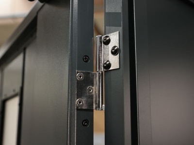 Finnhaus Wolff Metall-Gartenhaus Thorin 5424 + 2,4m Anbaudach - Elementhaus - Geräteschuppen - Flachdach - anthrazit