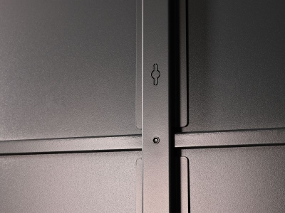 Finnhaus Wolff Metall-Gartenhaus Thorin 6030 + 3m Anbaudach - Elementhaus - Geräteschuppen - Flachdach - anthrazit